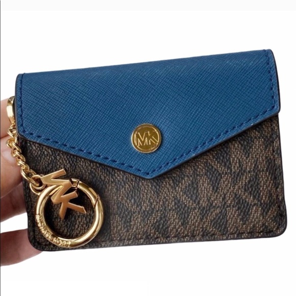 Michael Kors Kala Keychain Card Case MK Signature - Picture 1 of 3